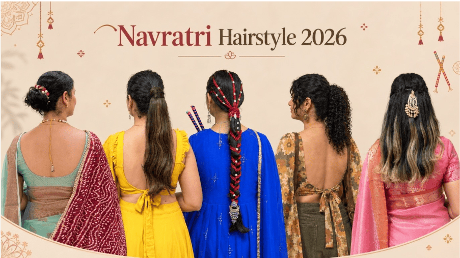 Navratri Hairstyles 2026: Top 5 Easy Garba & Dandiya Looks.